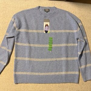 Classic Blue Striped Women's Sweater